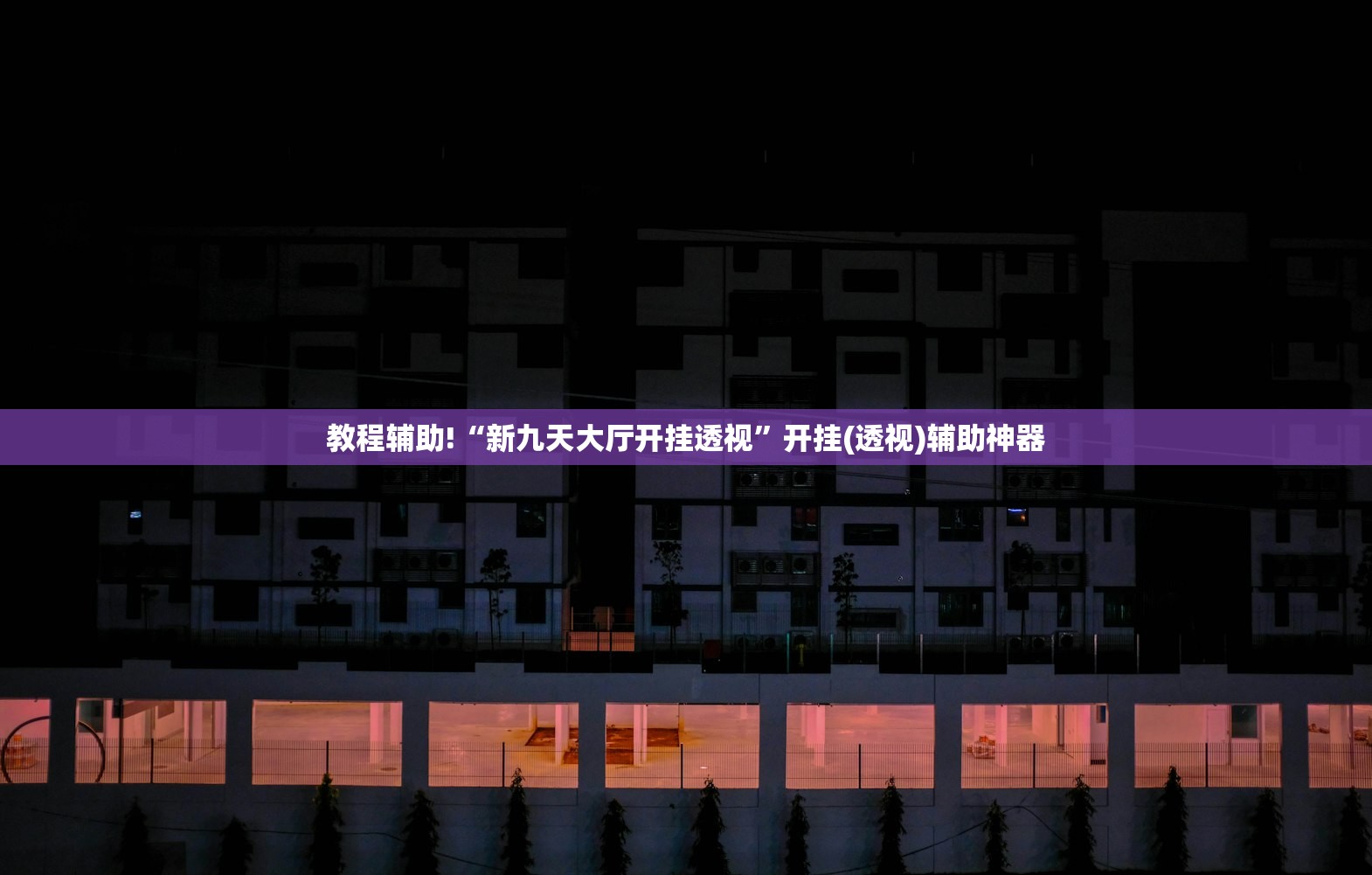 教程辅助!“新九天大厅开挂透视”开挂(透视)辅助神器