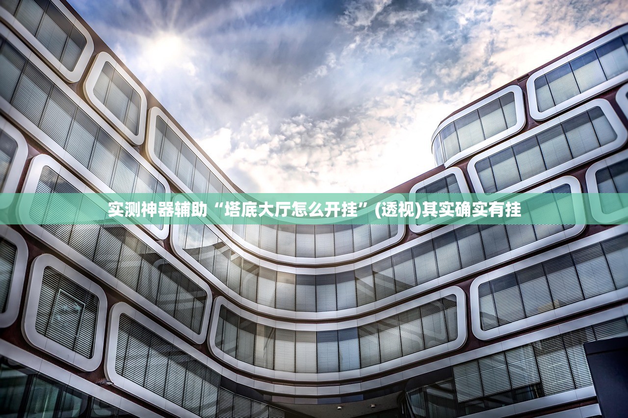 实测神器辅助“塔底大厅怎么开挂”(透视)其实确实有挂